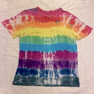 NWOT Dip 2x hand-dyed rainbow tie-dye t-shirt